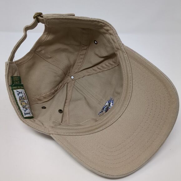 Western Alaska Sport Fishing Slideback Hat Tan OS Adjustable Embroidered Ivory - Picture 6 of 9